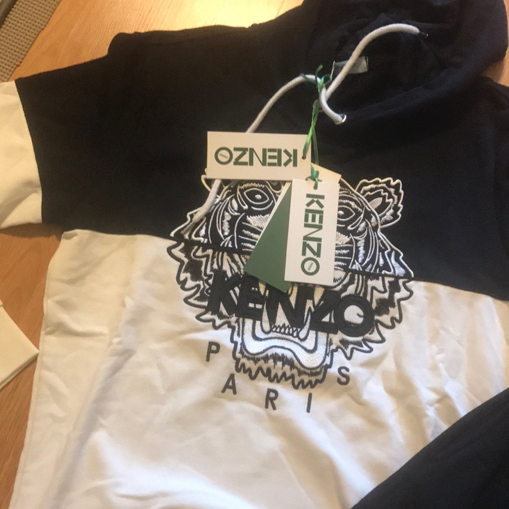 KENZO black&white mens hooded tracksuits,XL!NWT - Picture 2 of 7